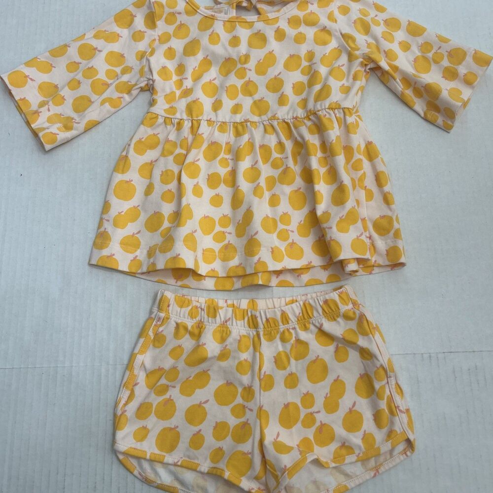 Alice + Ames The Bloom Set in Sweet Citrus Sz 4T